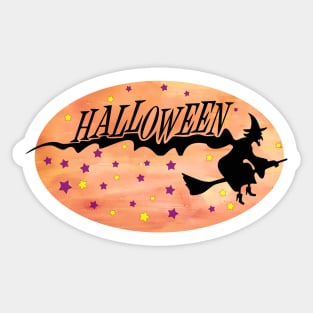 Witch Halloween Sticker